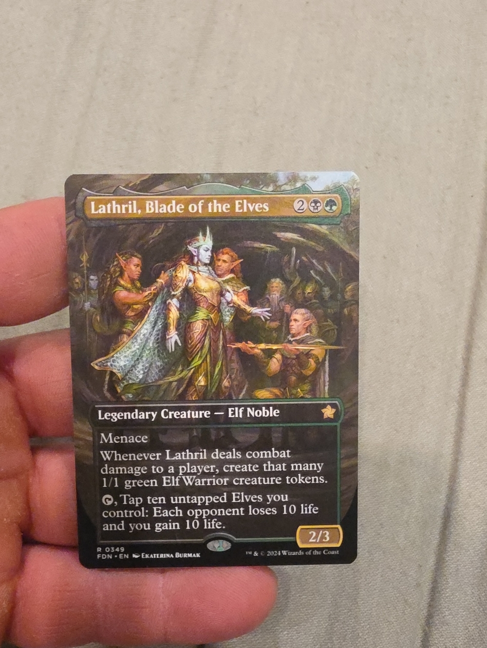 Magic: The Gathering Lathril, Blade of the Elves Magic Trading Card